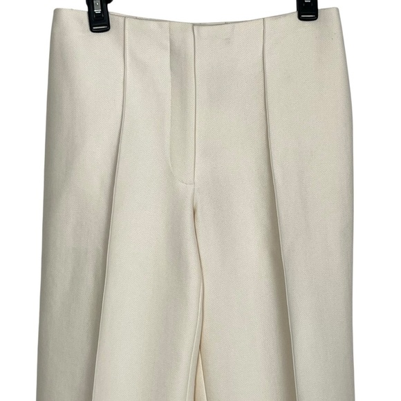 The Row Ivory Max Straight Leg Trousers Women’s Size 2 Minimalist Luxe Style - Picture 3 of 15